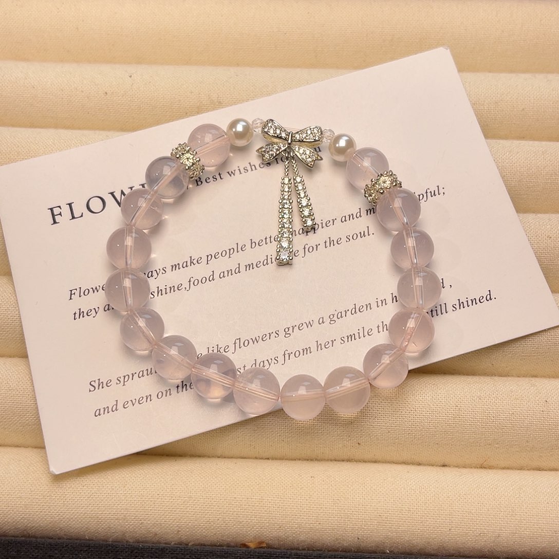 手绳水晶未镶嵌蝴蝶结