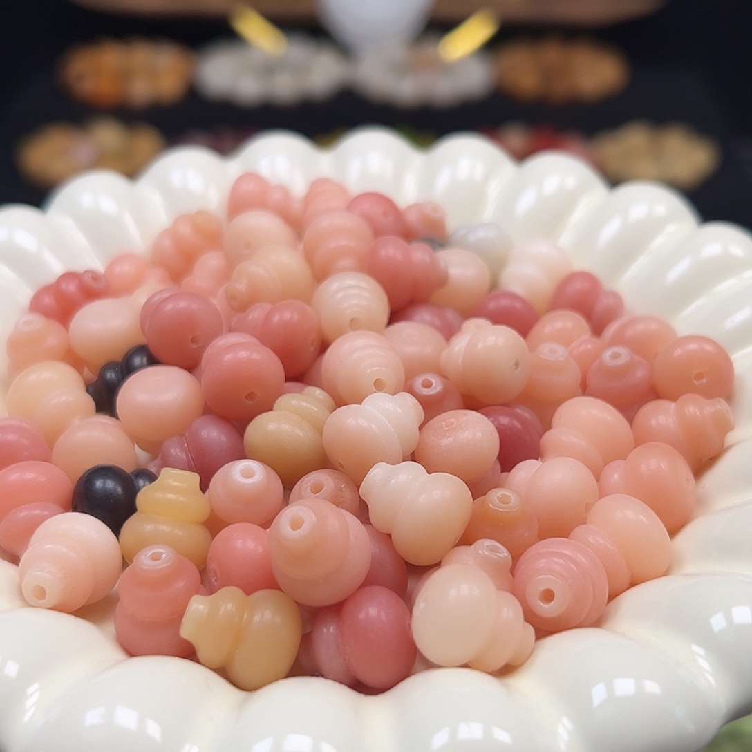 菩提根/象牙果手串卡13粉葫芦23颗