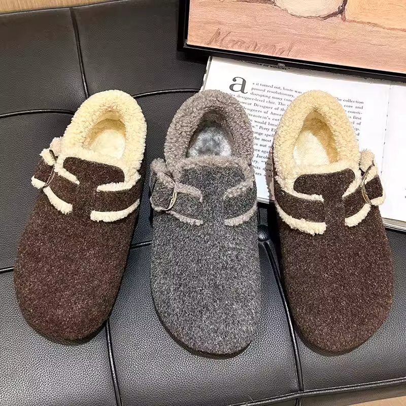 【冬季新款】呢子防寒棉鞋雪地靴休闲风棉靴/毛靴复古港风冬季韩系