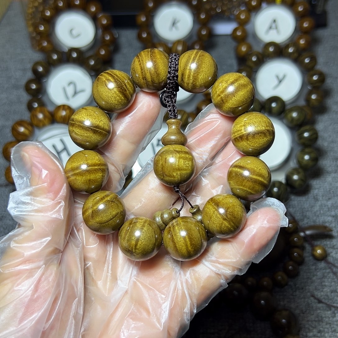 阴沉木手串/手链阴沉正黄