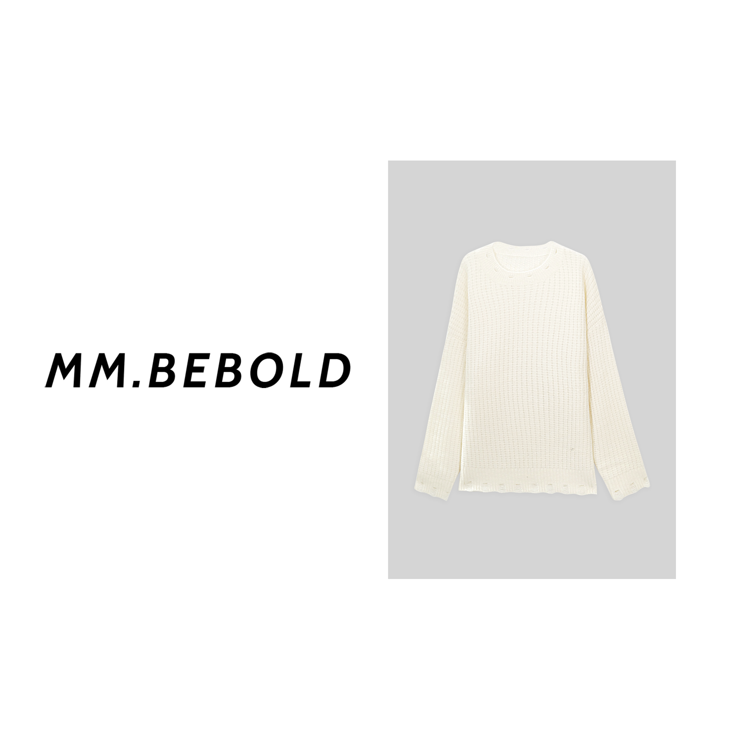 【妙姐精选】暖枫 简约慵懒缝线毛衣LJL25153