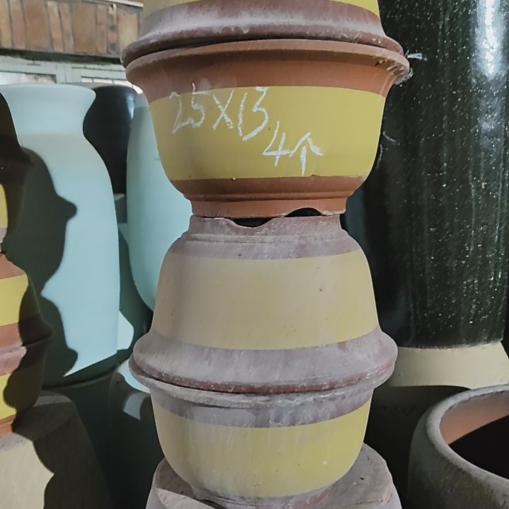 陶口径25高13黄四个