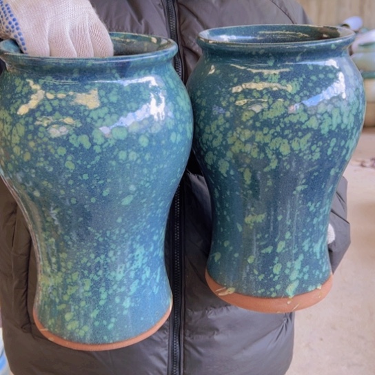 紫砂花盆高28口15————-