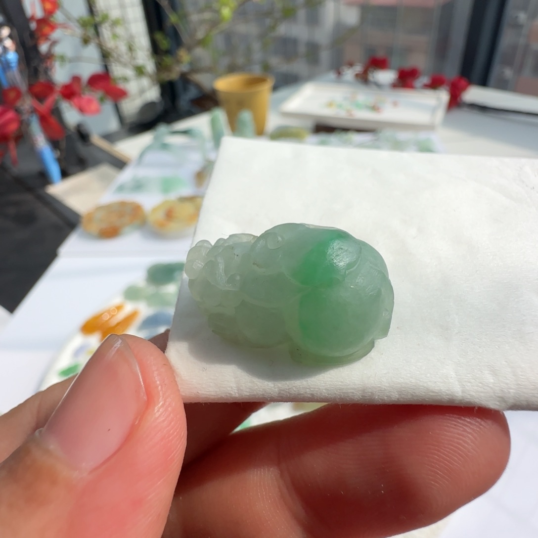 定制翡翠未镶嵌定制翡翠毛货不退不换