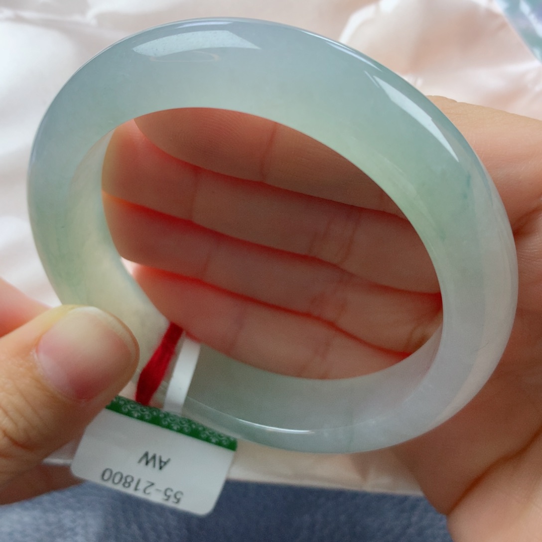 未镶嵌手镯翡翠缅甸天然翡翠A货55正