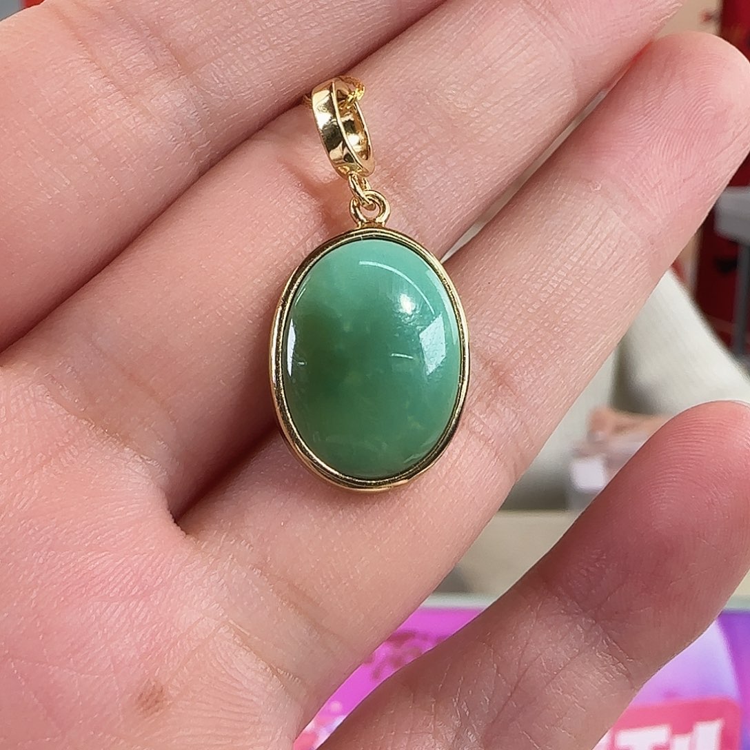 绿松石银S925镀金镶嵌珠宝奇石