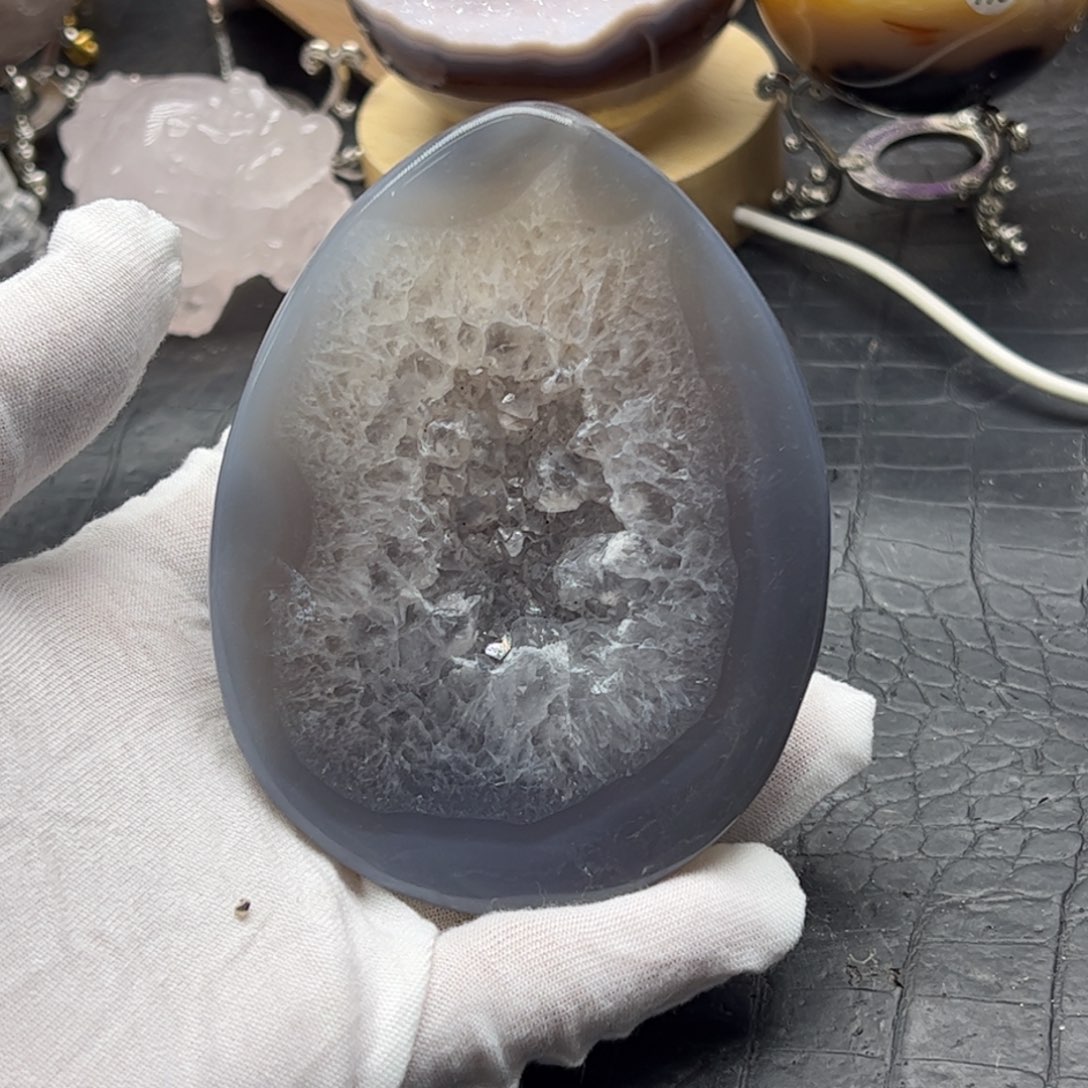 珠宝半成品未镶嵌水晶龙蛋7