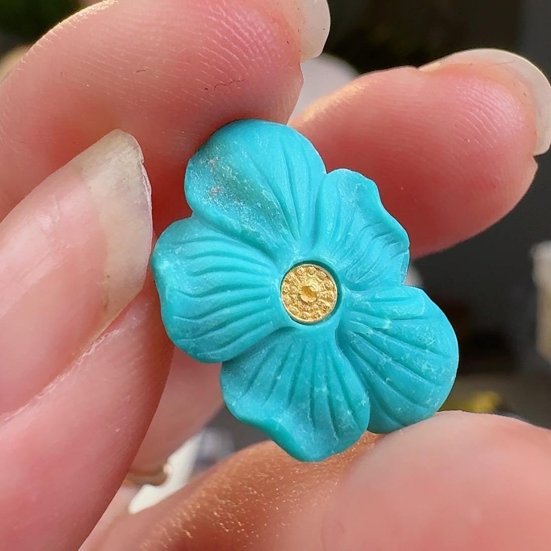 绿松石珠宝奇石未镶嵌