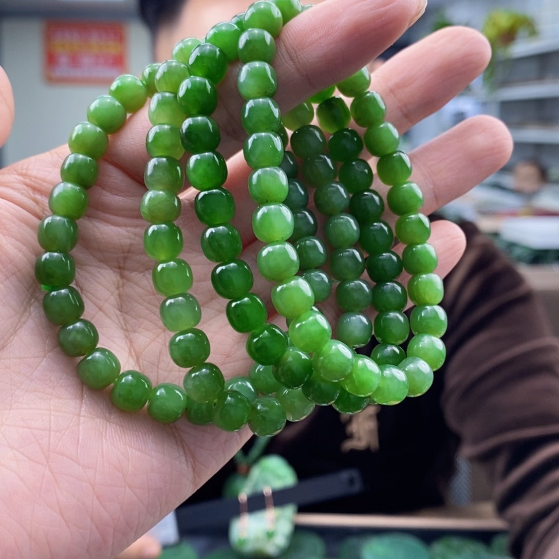 和田玉手串未镶嵌多样性发货 拍一发一