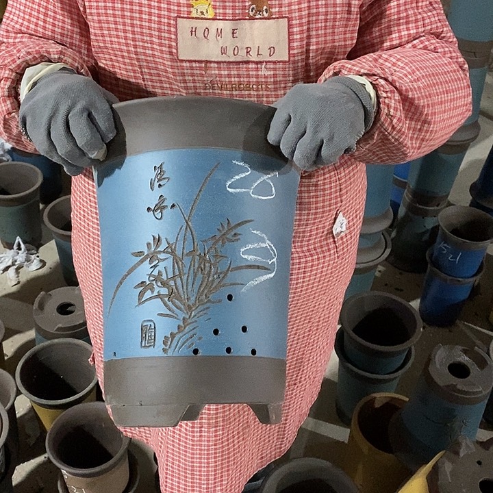 紫砂花盆紫砂花盆