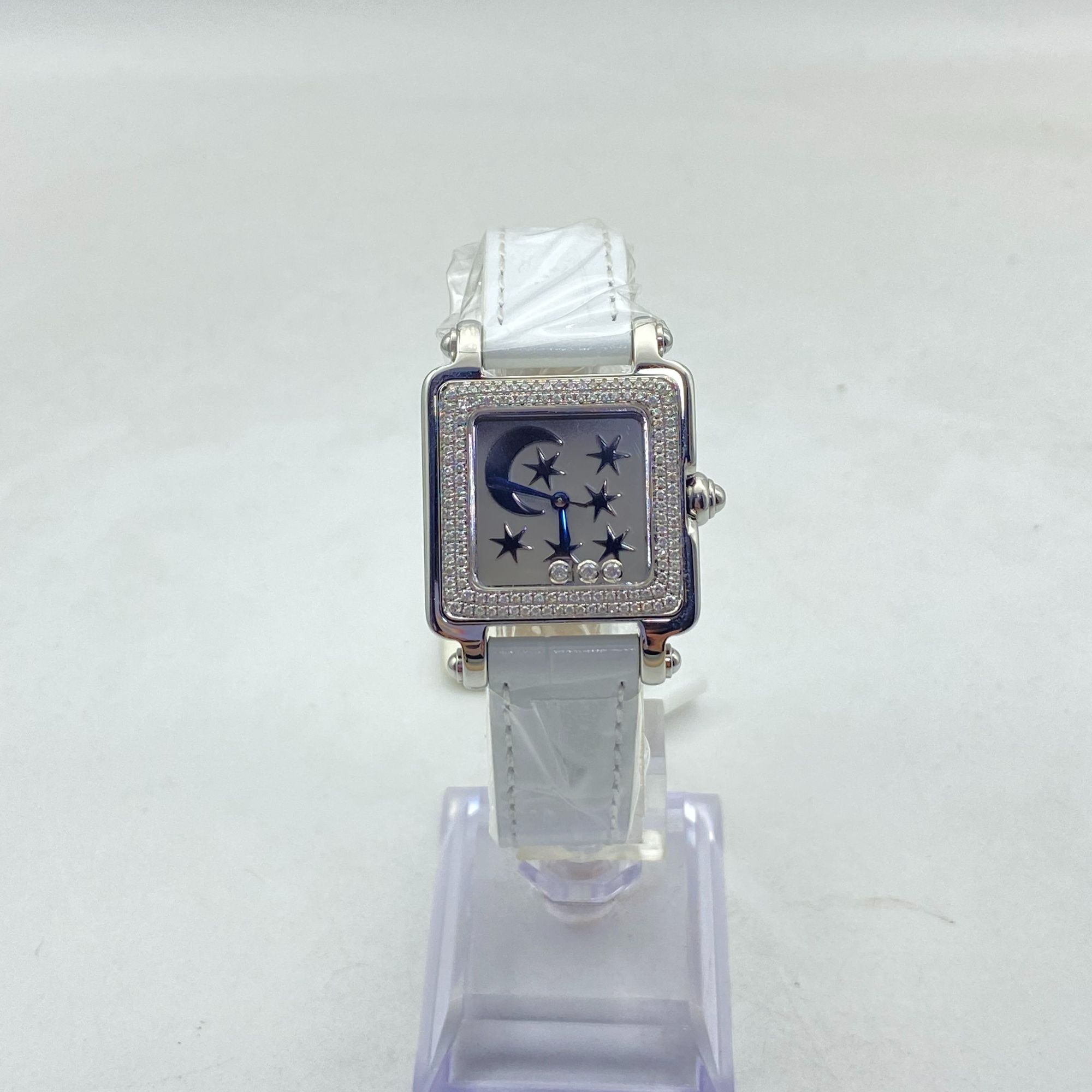 95新 Chopard/萧邦 快乐钻系列/30MM/石英/内原钻外后钻