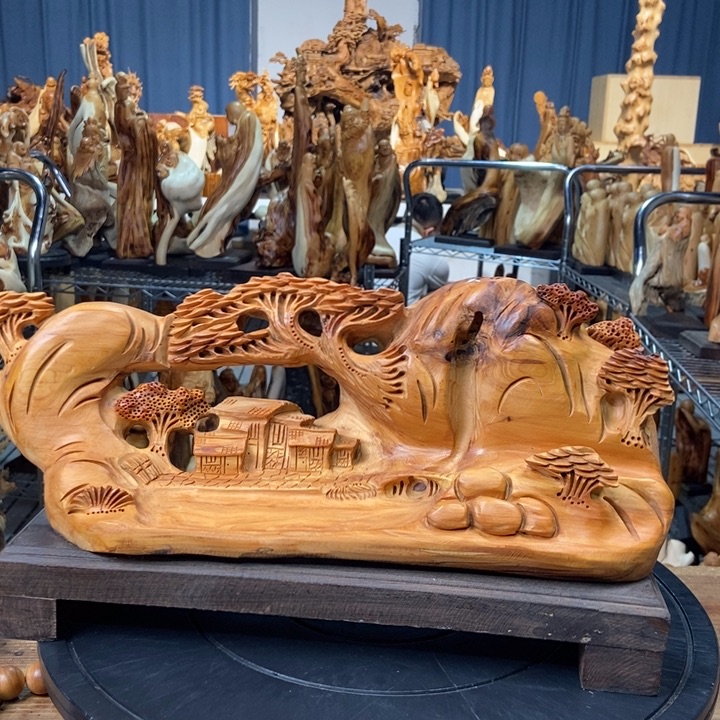 柏木（崖柏）山水倒流香送两盒香