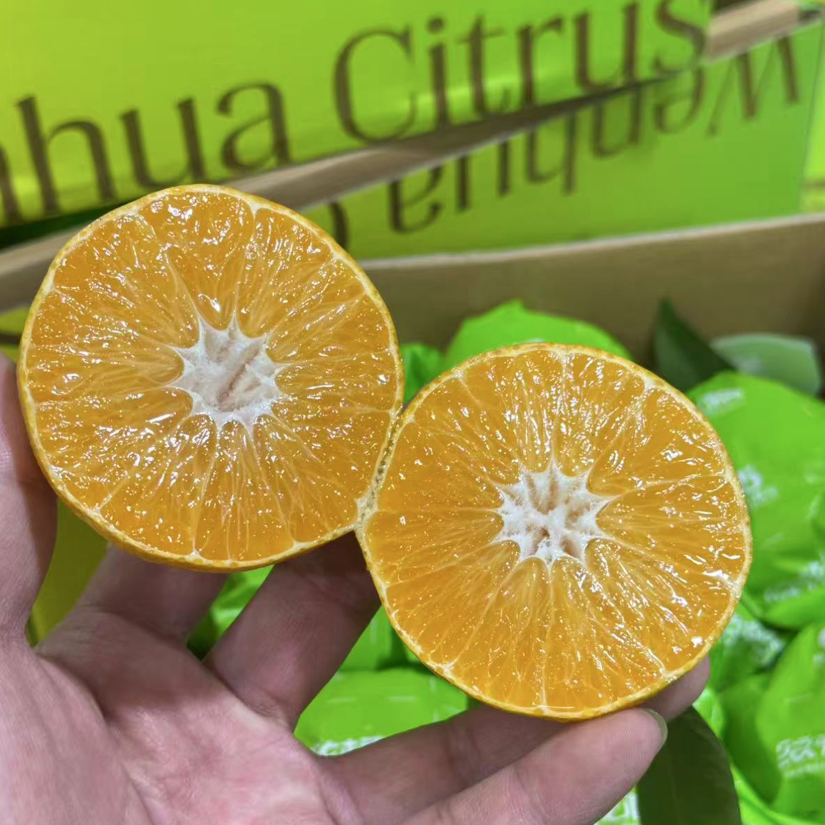 老牛优先 哆来咪纹花橘 1件净3/5斤 快递包邮