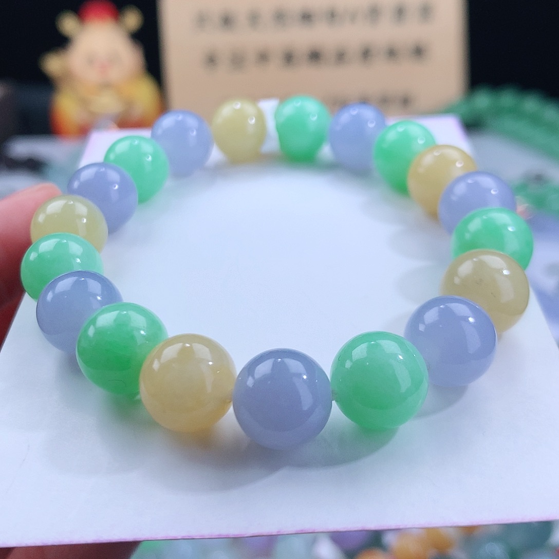 翡翠手链未镶嵌卡10mm