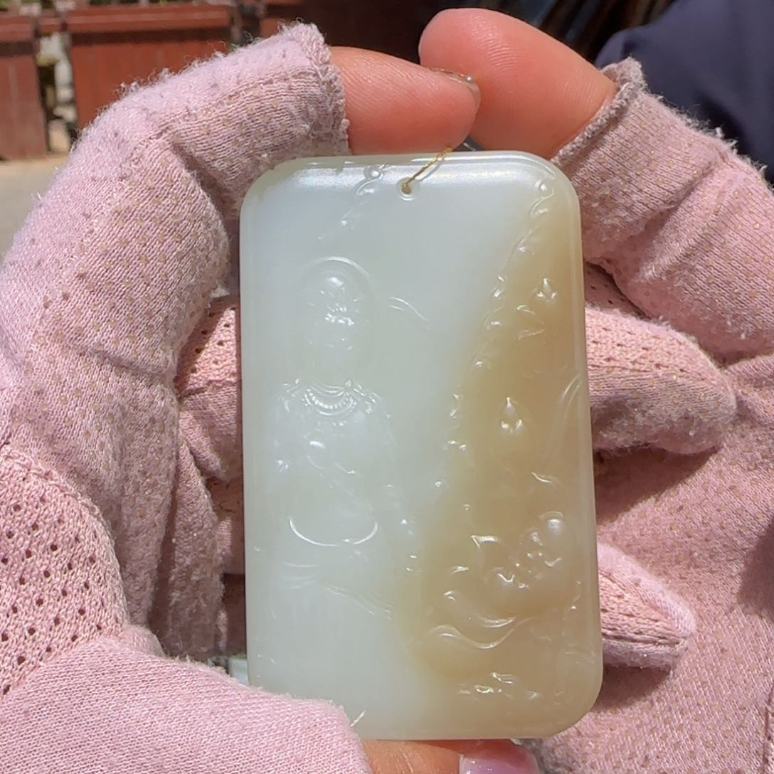 和田玉未镶嵌颈饰78