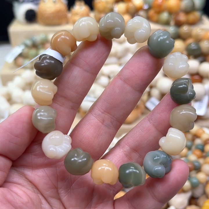 菩提根/象牙果手串爱心小猫抓1-15-177