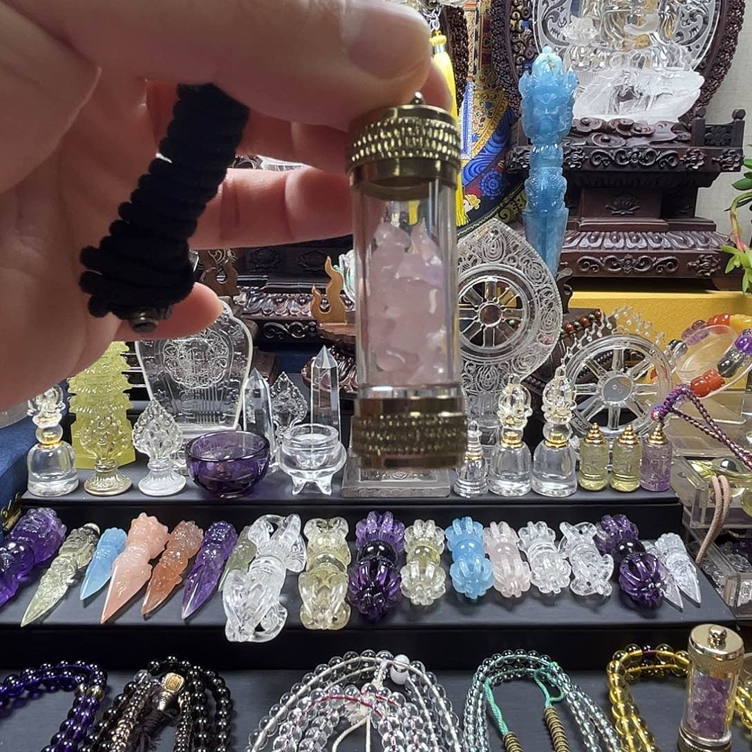 皮***皮颈饰水晶未镶嵌水晶嘎乌盒