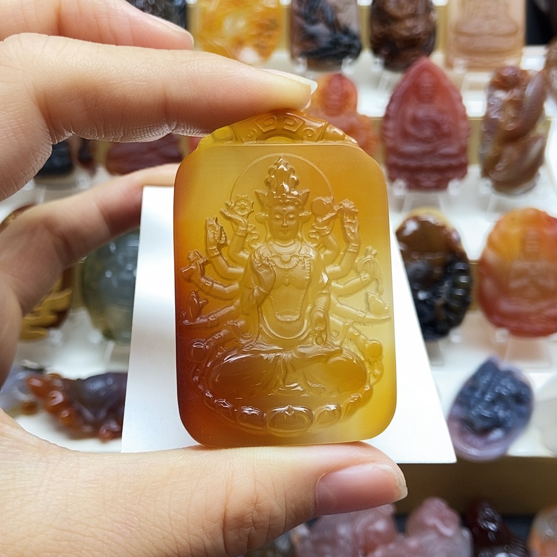 真***韵玛瑙/玉髓未镶嵌颈饰