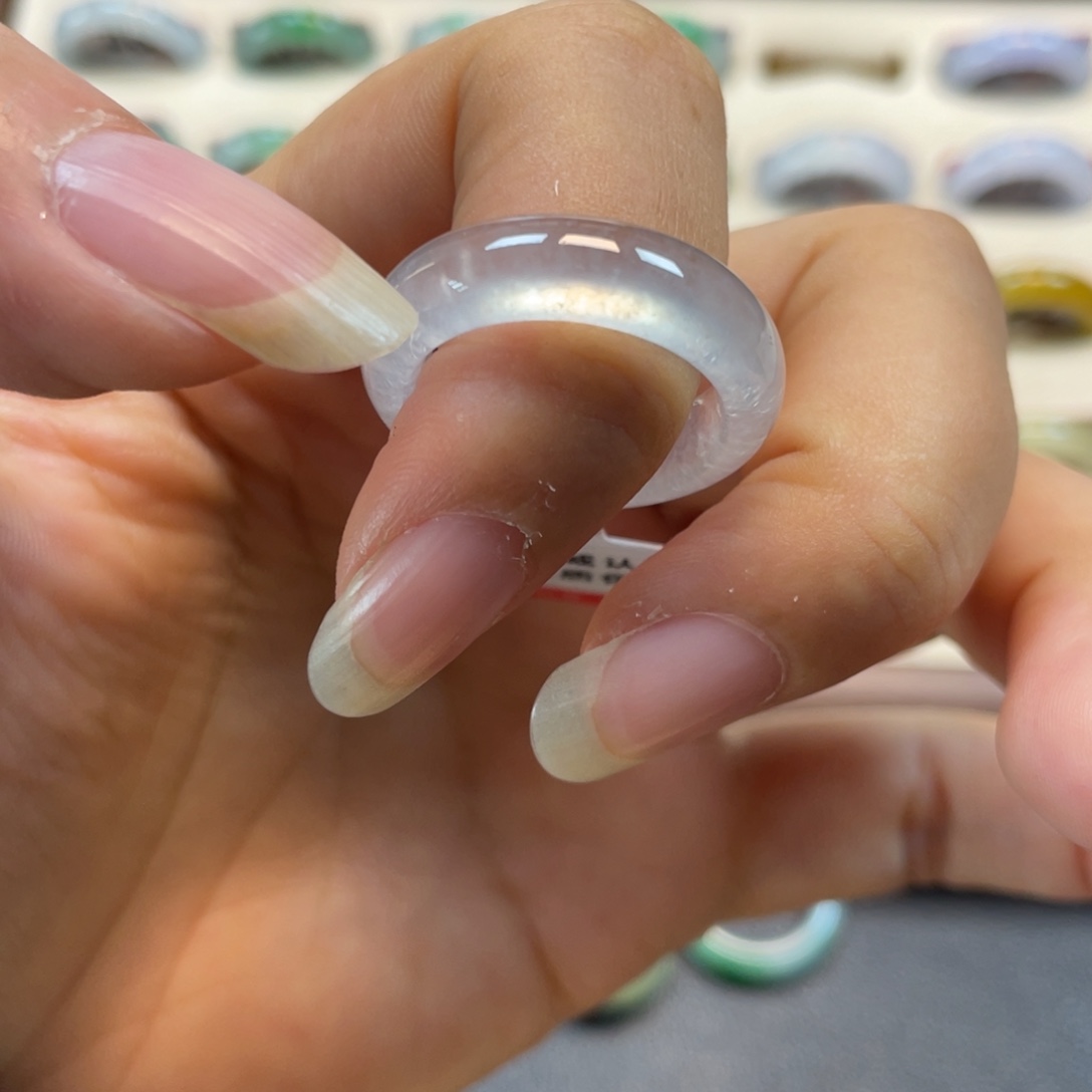 翡翠未镶嵌戒圈钢子16