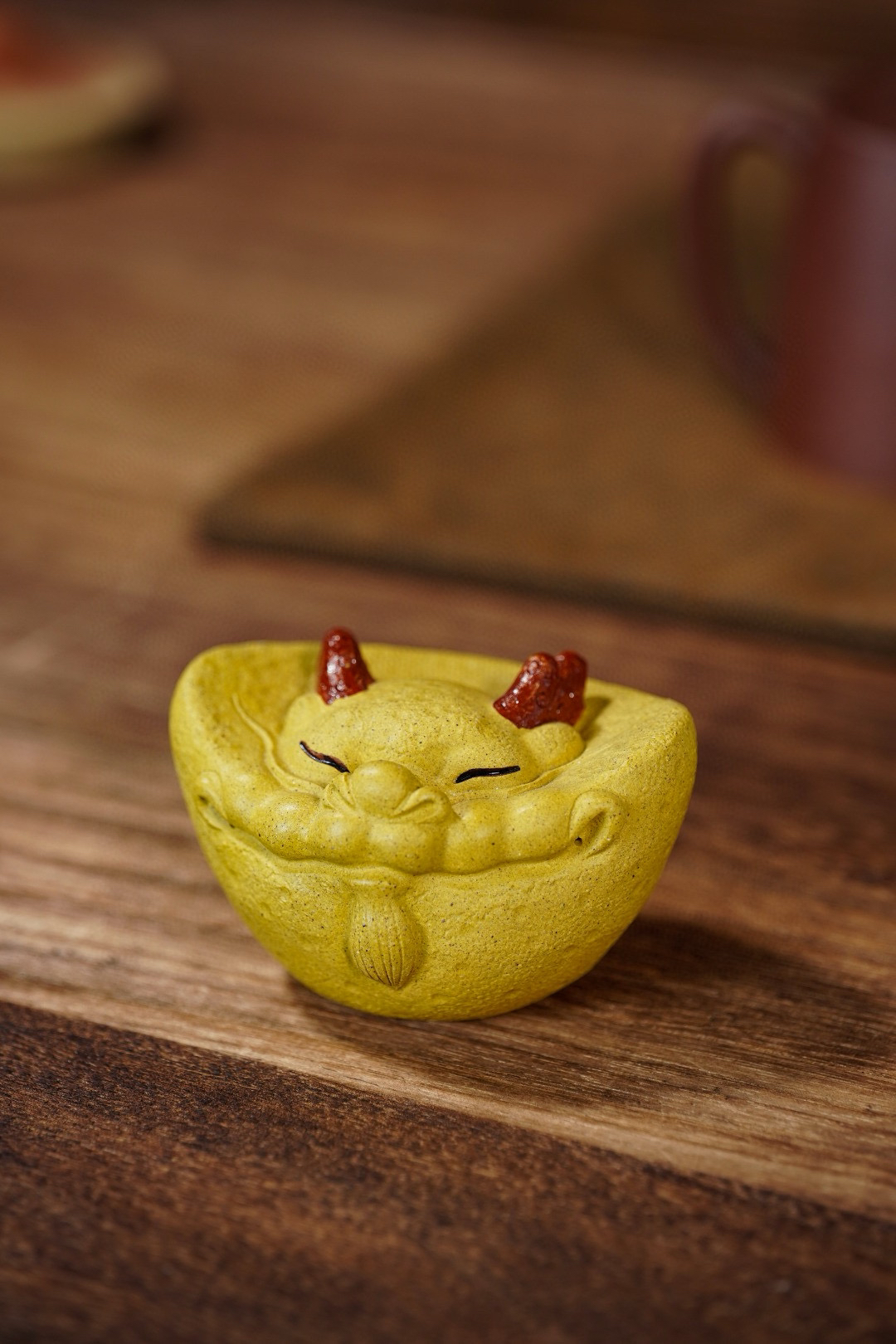 宜兴手工紫砂元宝小金龙茶宠摆件原矿段泥创意可养家居茶道茶玩