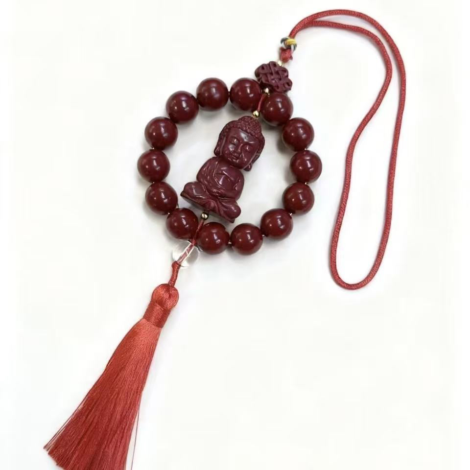 含辰砂工艺品朱砂精品挂件（无礼盒）