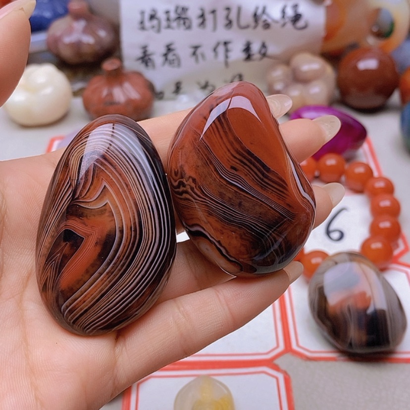 【闪购商品】未镶嵌玛瑙/玉髓珠宝半成品沃*