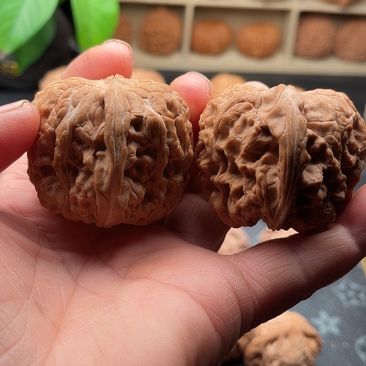 把件文玩核桃全品门墩边45肚49