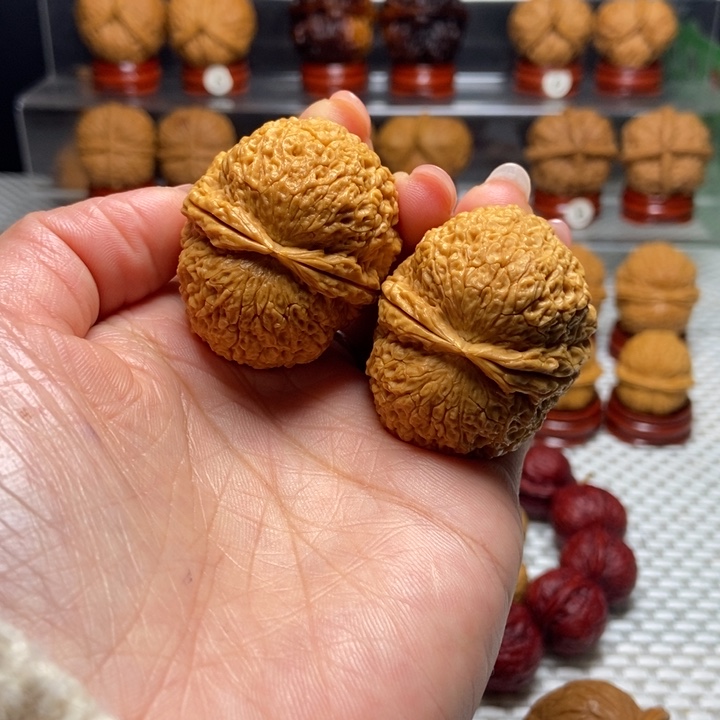 9***8文玩核桃把件4麒麟元宝