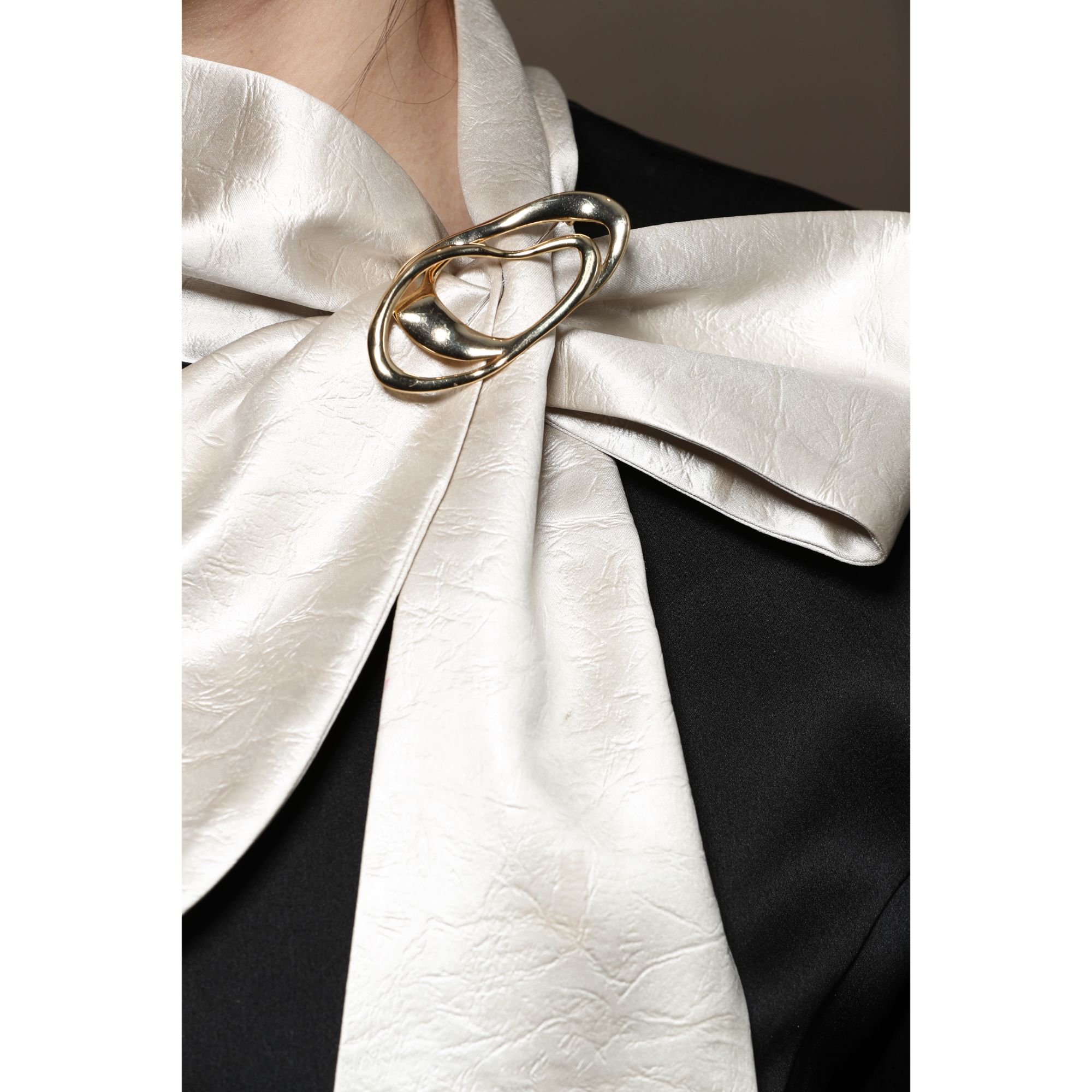 合金胸针 芈莱尤优——简约时尚潮流个性百搭不规则环形胸针