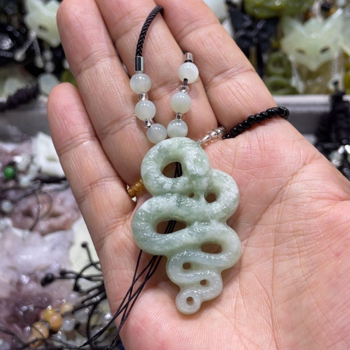 【闪购商品】岫玉颈饰未镶嵌56吊坠