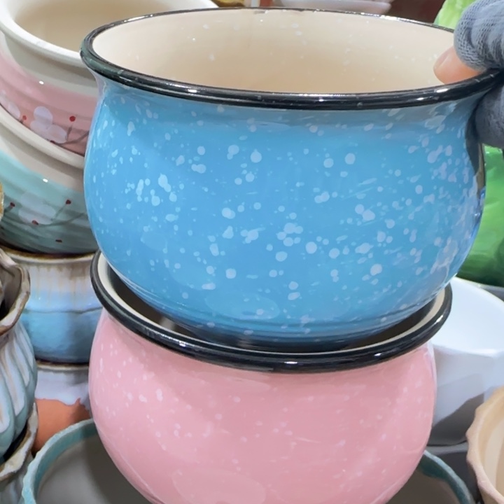 凑9快包邮，有孔，陶瓷花盆