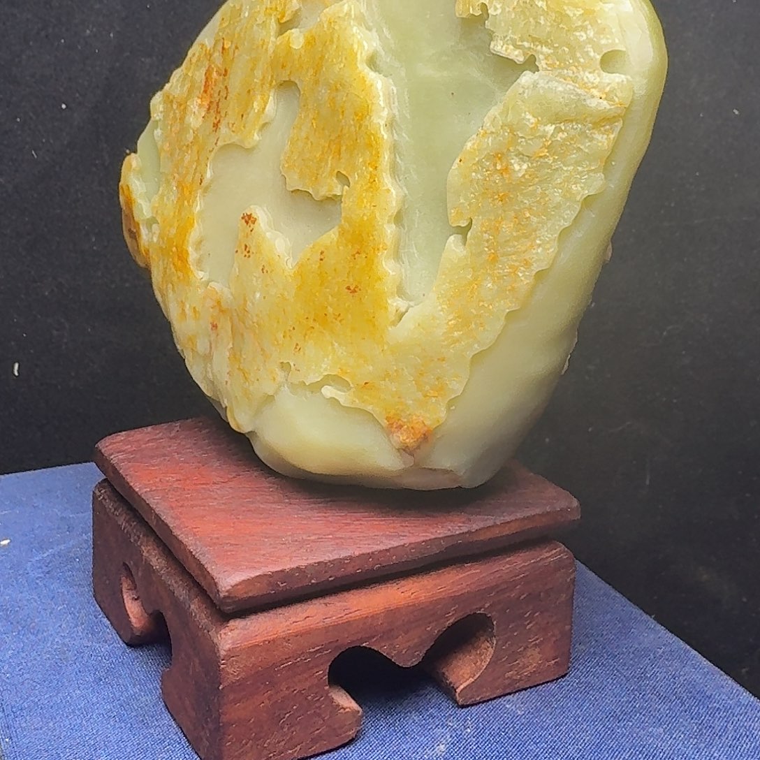 寿山石寿山艾叶绿