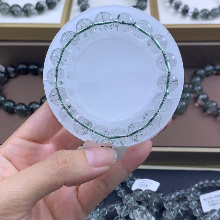 未镶嵌手链水晶绿幽灵