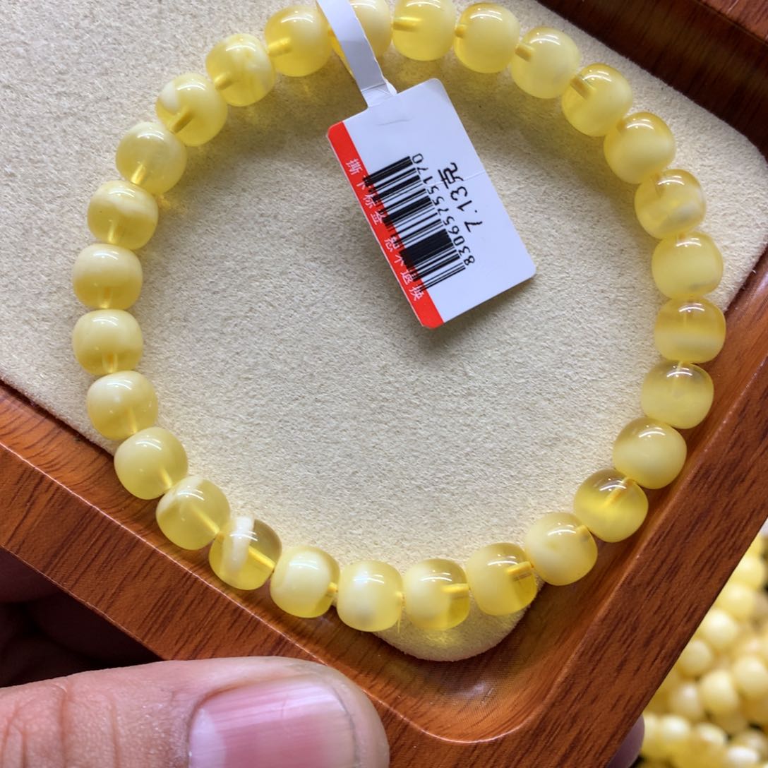 蜜蜡手链未镶嵌蜜蜡