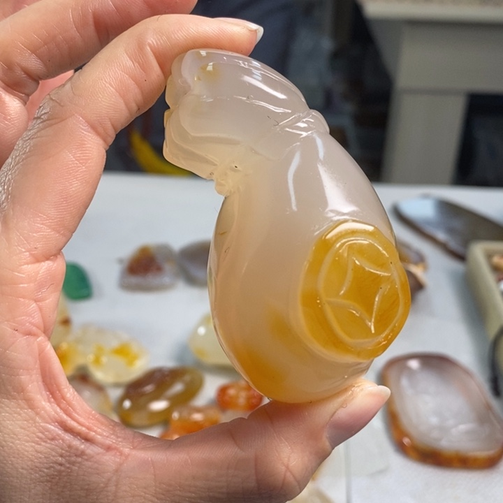 玛瑙/玉髓吊坠(不含链)未镶嵌