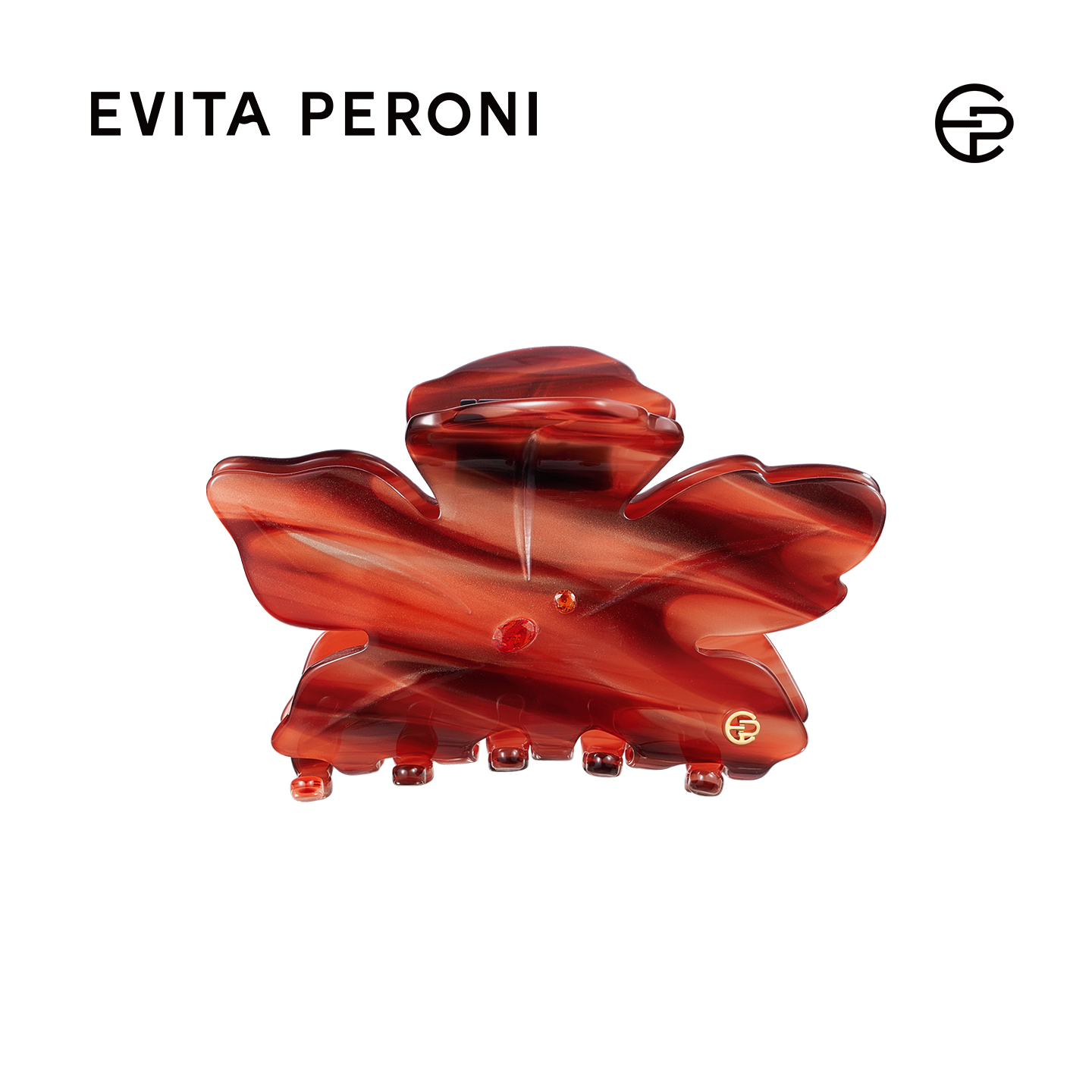 Evita Peroni/依慧达枫叶抓夹大号后脑勺盘发鲨鱼夹高级发饰zb