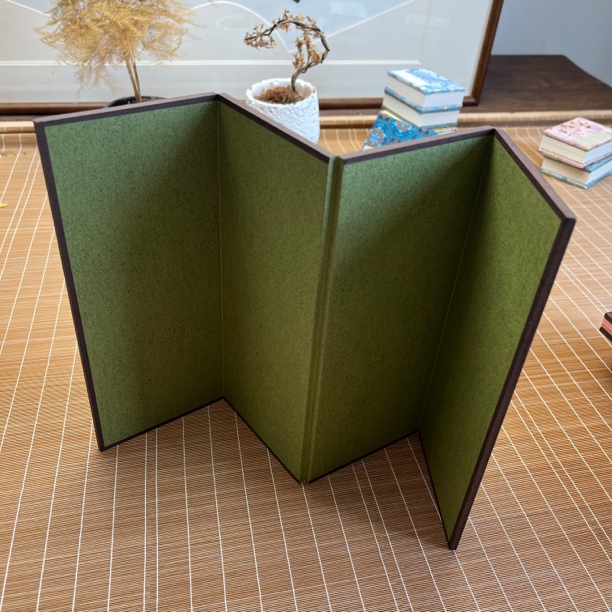 问纸楼*楮笺熟宣四折屏风册页空白彩色书法创作宣纸熟宣