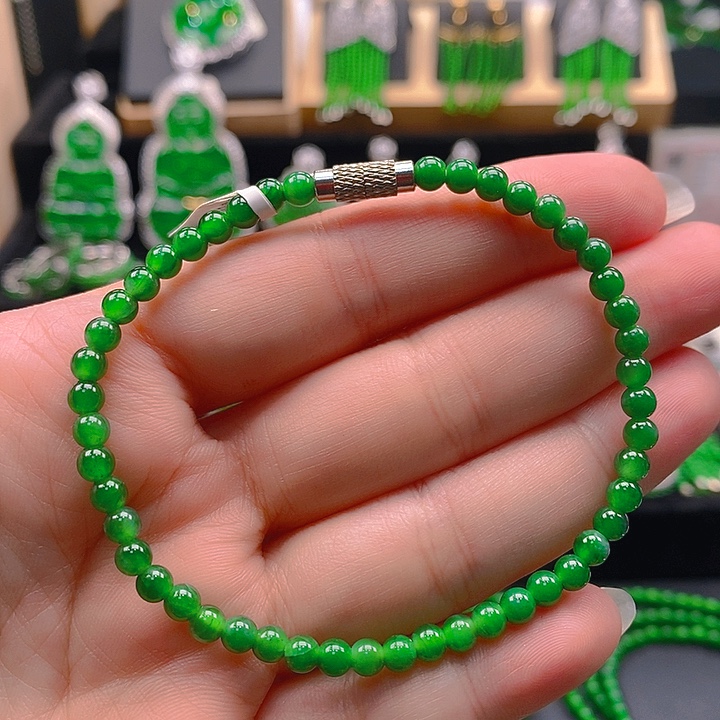 翡翠未镶嵌手链2455558