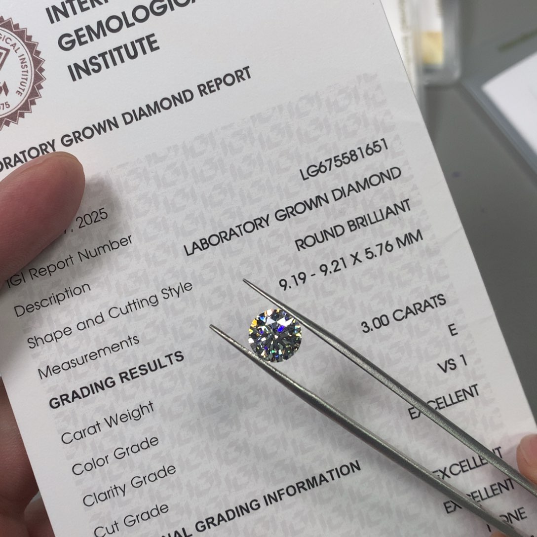 实验室培育钻石裸石未镶嵌