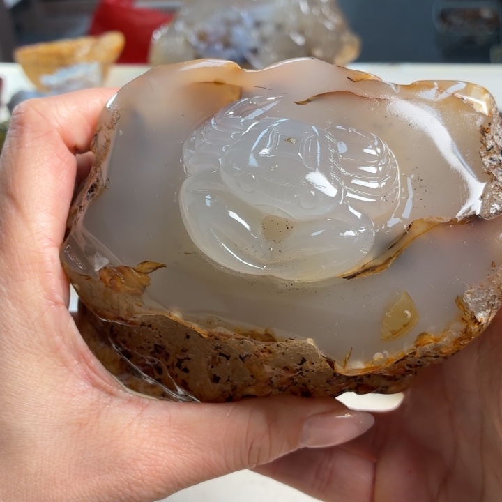 玛瑙/玉髓未镶嵌吊坠(不含链)