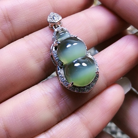 和田玉银S925镶嵌戒指