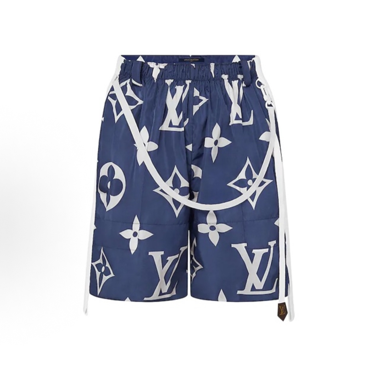 未使用 LouisVuitton/路易威登 34码/百慕大满印短裤 蓝色