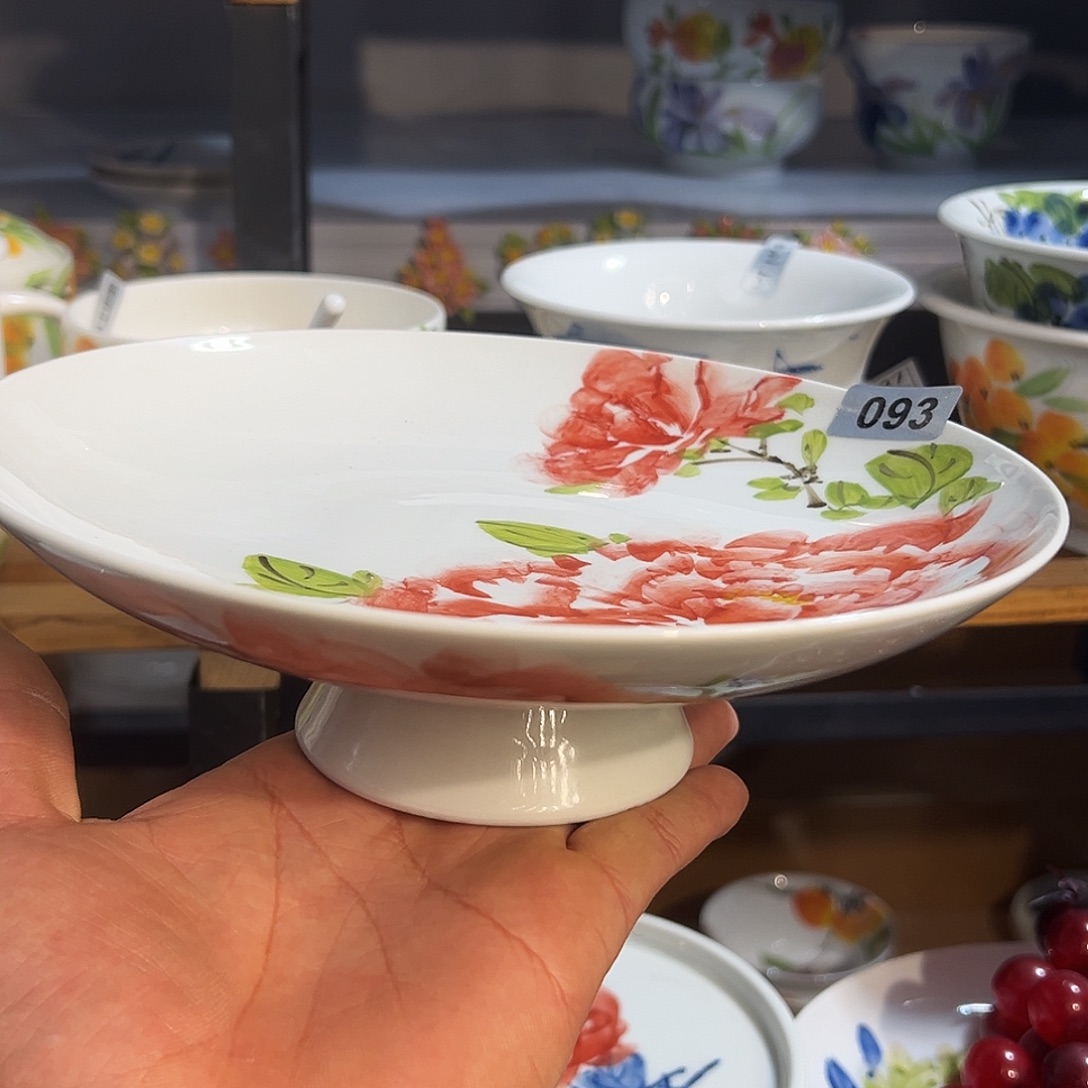陶瓷景德镇手绘陶瓷8寸手工盘