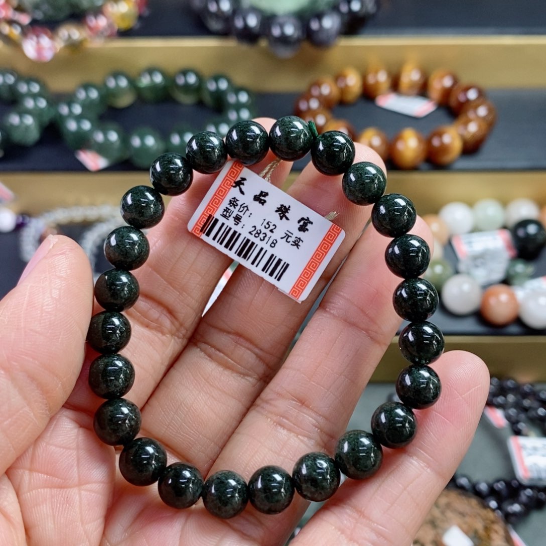 水晶手链未镶嵌蓝*瑰绿幽灵手链28318