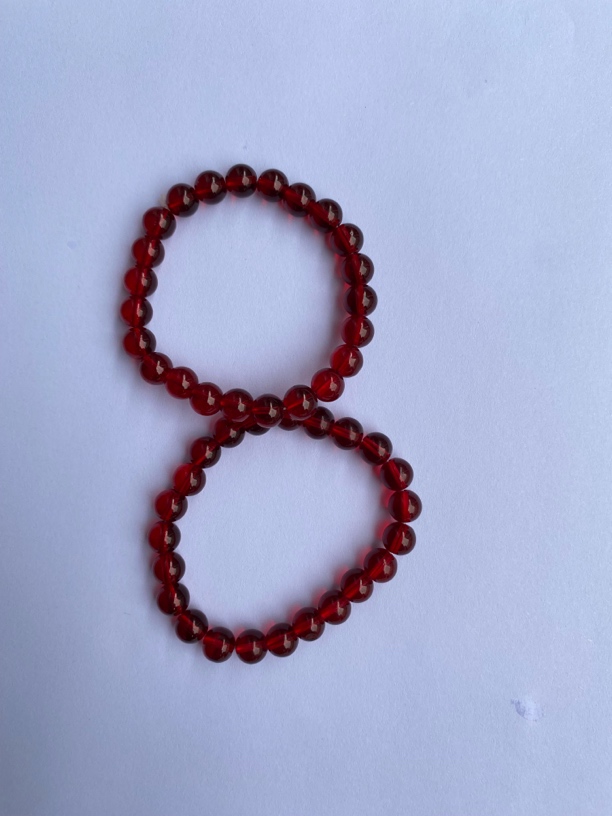 (两单包邮，一单默认发一颗)天然精美石榴8mm红色佛珠手串