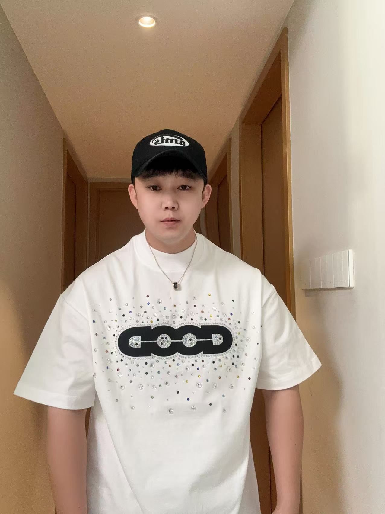 【DANGUAN】新款男女情侣同款【假日缤纷短袖】糖果彩钻时尚百搭半袖