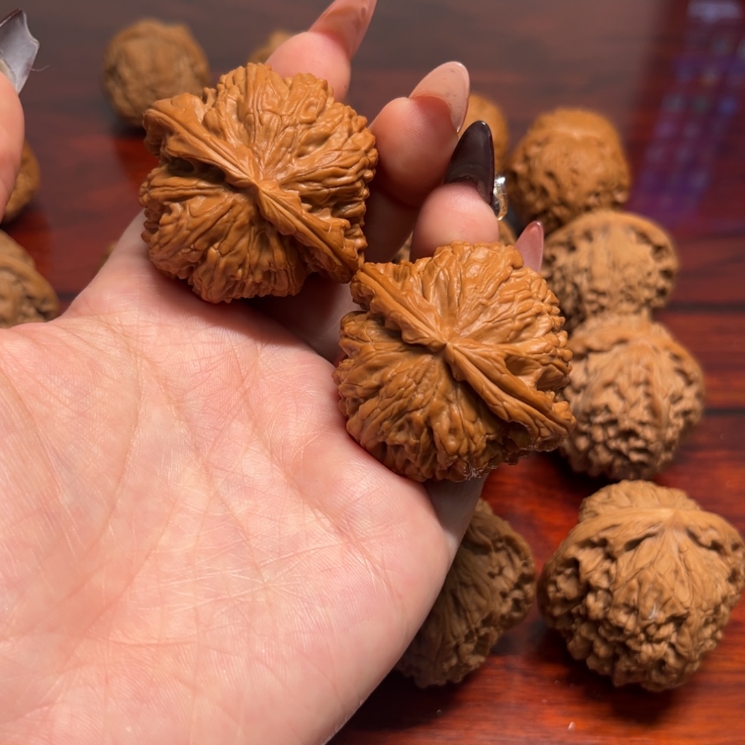 吊坠文玩核桃白狮子45