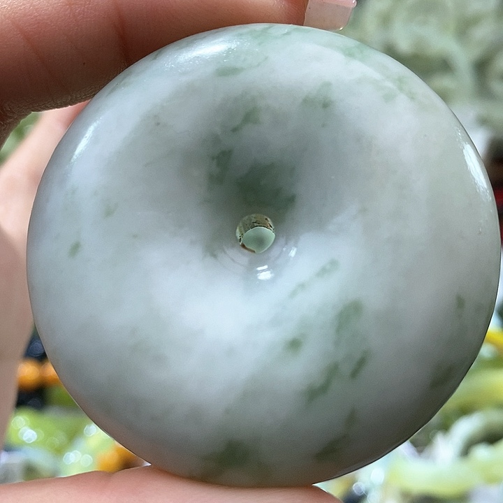 岫玉岫玉老油翠未镶嵌