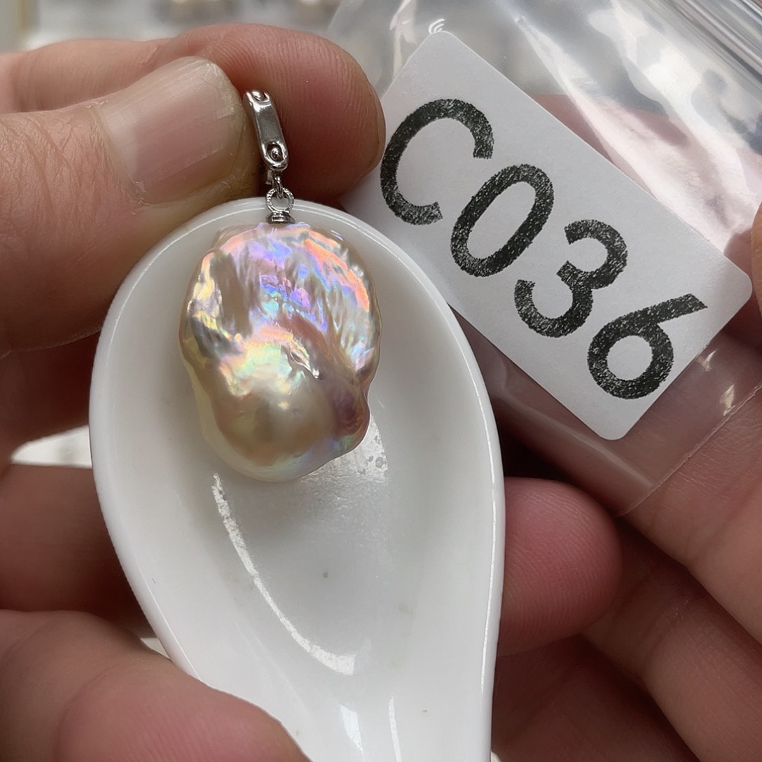 淡水珍珠颈饰银S925镶嵌