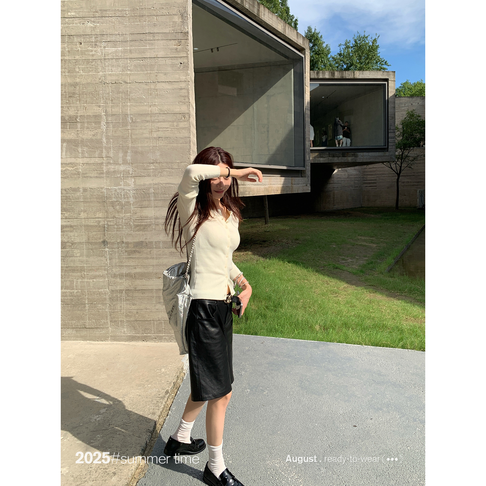 SUNONEONE 修身显瘦针织开衫外套女早秋韩系小众长袖上衣H1340M